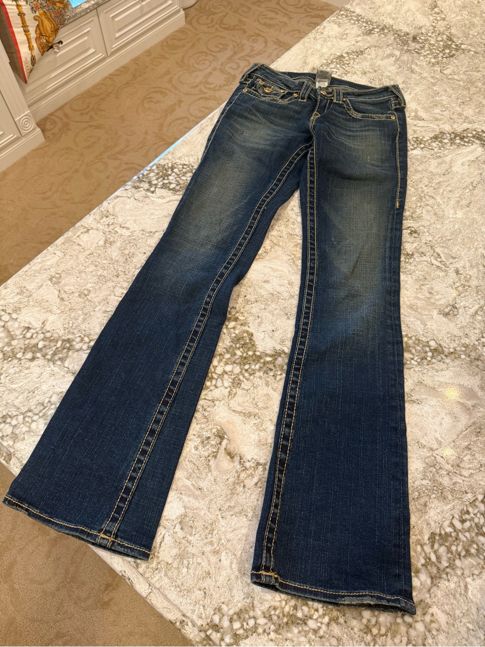True Religion Dark Blue Flared Jeans